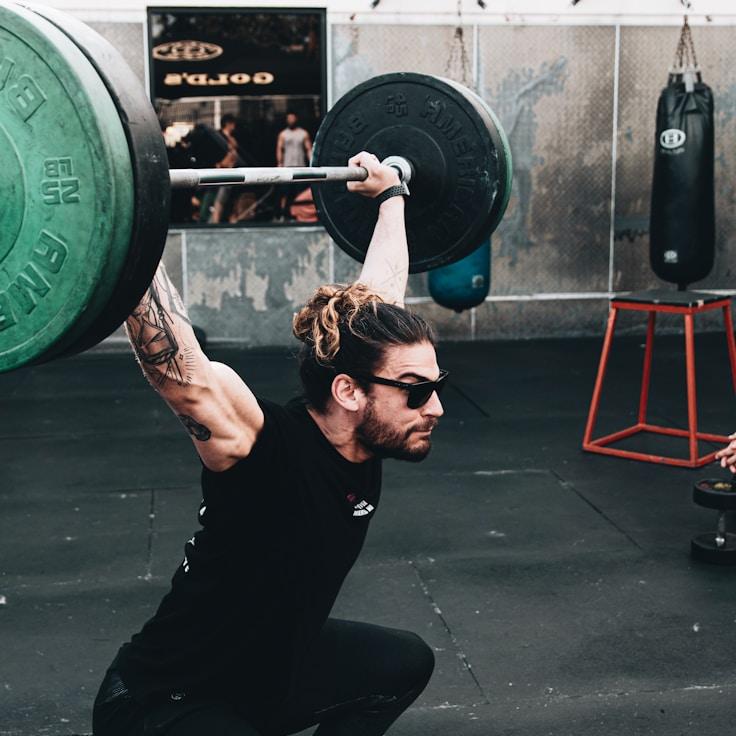 Professional gym with weight equipment